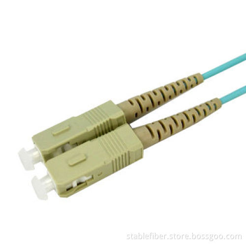 MM Duplex/Simplex SC-SC OM4 Patch Cord with Ultra Low Back Reflection and Low Insertion Loss
